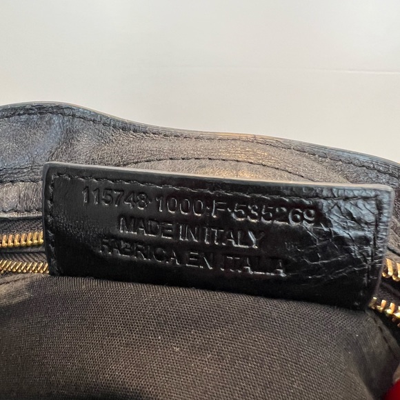 Balenciaga Small City Handbag - black - gold buttons - Picture 8 of 10